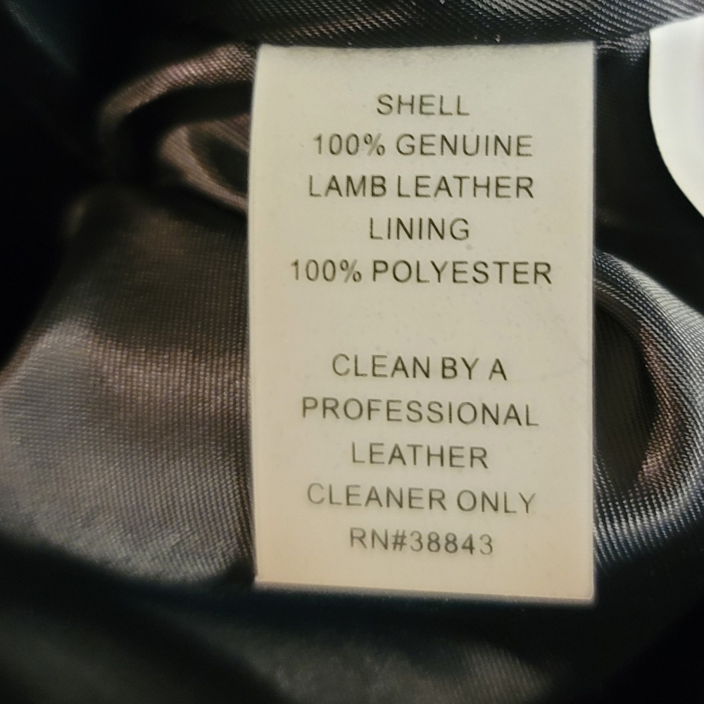 Tahari Leather Ruffle Jacket - Picture 7 of 15